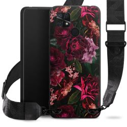 Dunkelrote und rosa Blüten