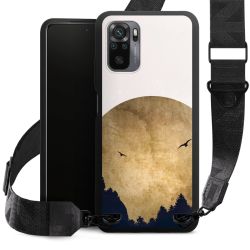 Deux oiseaux et la lune