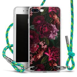 Dunkelrote und rosa Blüten