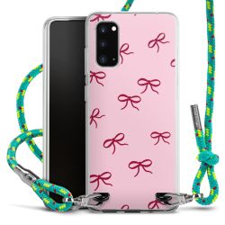 Schleifen Muster Rot Pink