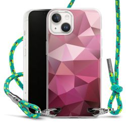 Carry Case Transparent Fabric sparkling neon/silver