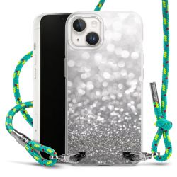 New Carry Case Transparent Stoff sparkling-neon/silber