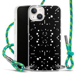 Carry Case Transparent Fabric sparkling neon/silver