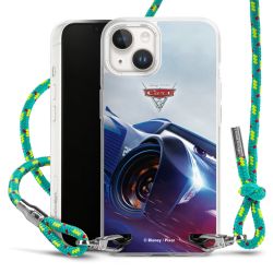 New Carry Case Transparent Stoff sparkling-neon/silber