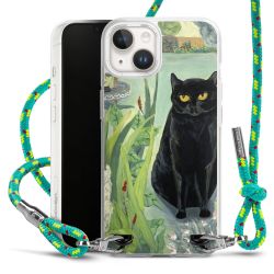 New Carry Case Transparent Stoff sparkling-neon/silber