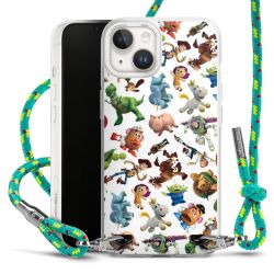 New Carry Case Transparent Stoff sparkling-neon/silber