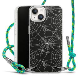 Carry Case Transparent Fabric sparkling neon/silver