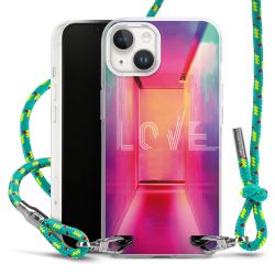 New Carry Case Transparent Stoff sparkling-neon/silber