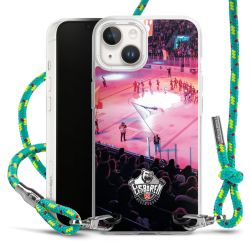 New Carry Case Transparent Stoff sparkling-neon/silber