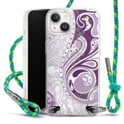 New Carry Case Transparent Stoff sparkling-neon/silber