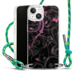 New Carry Case Transparent Stoff sparkling-neon/silber