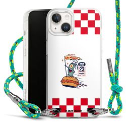 New Carry Case Transparent Stoff sparkling-neon/silber