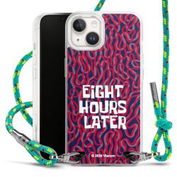 New Carry Case Transparent Stoff sparkling-neon/silber