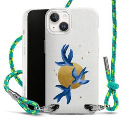 New Carry Case Transparent Stoff sparkling-neon/silber