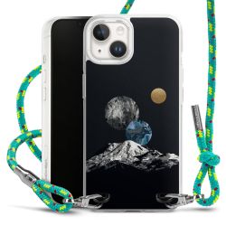 New Carry Case Transparent Stoff sparkling-neon/silber