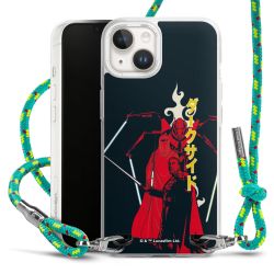 New Carry Case Transparent Stoff sparkling-neon/silber