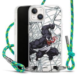 New Carry Case Transparent Stoff sparkling-neon/silber