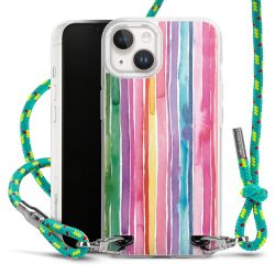 New Carry Case Transparent Stoff sparkling-neon/silber