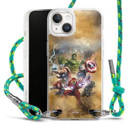 New Carry Case Transparent Stoff sparkling-neon/silber