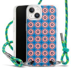 New Carry Case Transparent Stoff sparkling-neon/silber