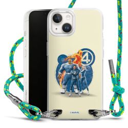 New Carry Case Transparent Stoff sparkling-neon/silber