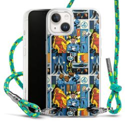 New Carry Case Transparent Stoff sparkling-neon/silber