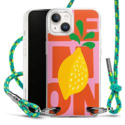 New Carry Case Transparent Stoff sparkling-neon/silber