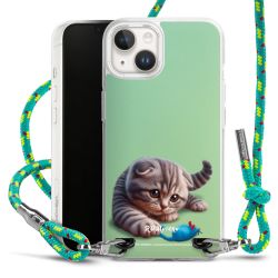 New Carry Case Transparent Stoff sparkling-neon/silber