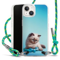 New Carry Case Transparent Stoff sparkling-neon/silber