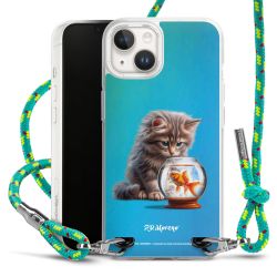 New Carry Case Transparent Stoff sparkling-neon/silber