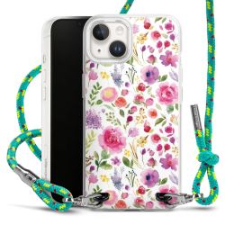 New Carry Case Transparent Stoff sparkling-neon/silber