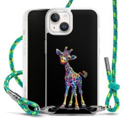 New Carry Case Transparent Stoff sparkling-neon/silber