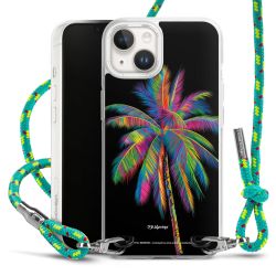 New Carry Case Transparent Stoff sparkling-neon/silber