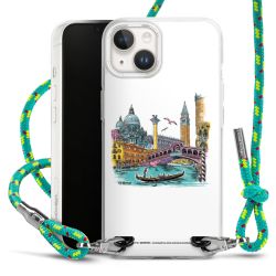 New Carry Case Transparent Stoff sparkling-neon/silber