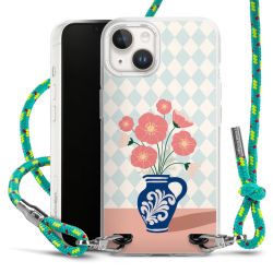 New Carry Case Transparent Stoff sparkling-neon/silber