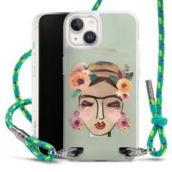 New Carry Case Transparent Stoff sparkling-neon/silber