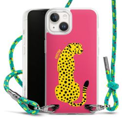 New Carry Case Transparent Stoff sparkling-neon/silber