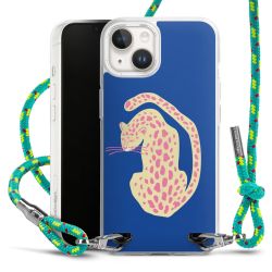 New Carry Case Transparent Stoff sparkling-neon/silber