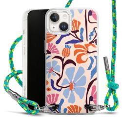 New Carry Case Transparent Stoff sparkling-neon/silber