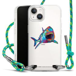 New Carry Case Transparent Stoff sparkling-neon/silber