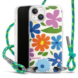 New Carry Case Transparent Stoff sparkling-neon/silber