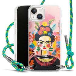 New Carry Case Transparent Stoff sparkling-neon/silber