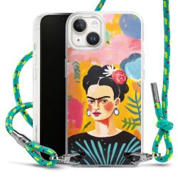 New Carry Case Transparent Stoff sparkling-neon/silber