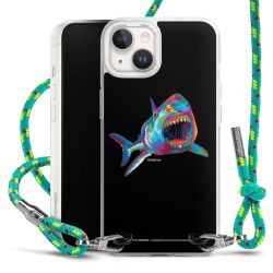 New Carry Case Transparent Stoff sparkling-neon/silber