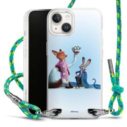 New Carry Case Transparent Stoff sparkling-neon/silber