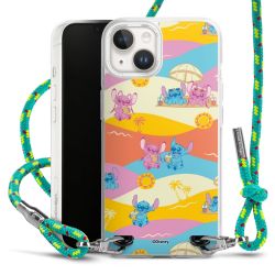 New Carry Case Transparent Stoff sparkling-neon/silber