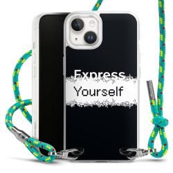 New Carry Case Transparent Stoff sparkling-neon/silber