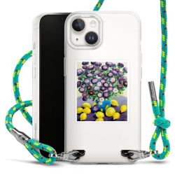 New Carry Case Transparent Stoff sparkling-neon/silber