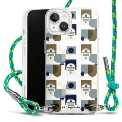 New Carry Case Transparent Stoff sparkling-neon/silber