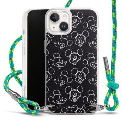 New Carry Case Transparent Stoff sparkling-neon/silber